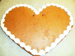 Herz mit Zuckerguss-Rand